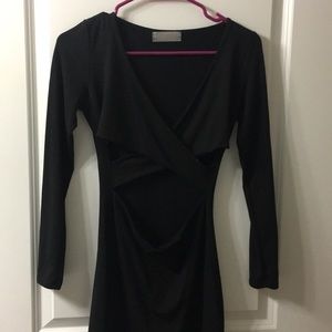 Black cut out dress